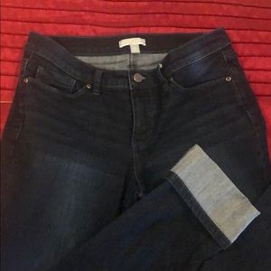 New York and Co dark blue denim jeans